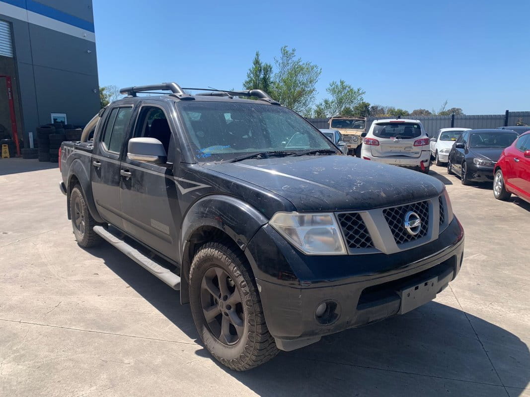 Car Wreckers - Nissan Navara 2009 Black Auto Diesel