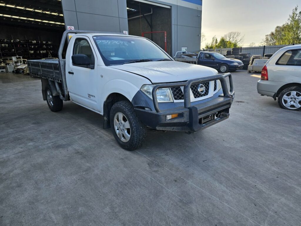 Car Wreckers - Nissan Navara 2009 White Manual Diesel - Car Parts, Used Parts, Auto Parts
