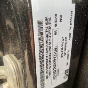 Car Wreckers - Holden Calais 2010 Black Auto Petrol