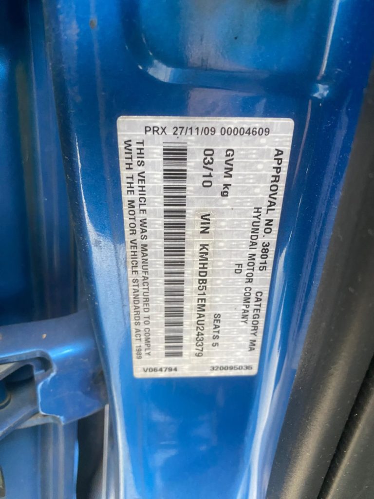 Car Wreckers - Hyundai i30 2010 Blue Auto Petrol