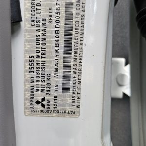 Mitsubishi Triton 2010 KB4T DI-D 2.5L 4D56-HP DOHC 16v Turbo Diesel Direct Inj. 4cyl 131kW Utility AWD