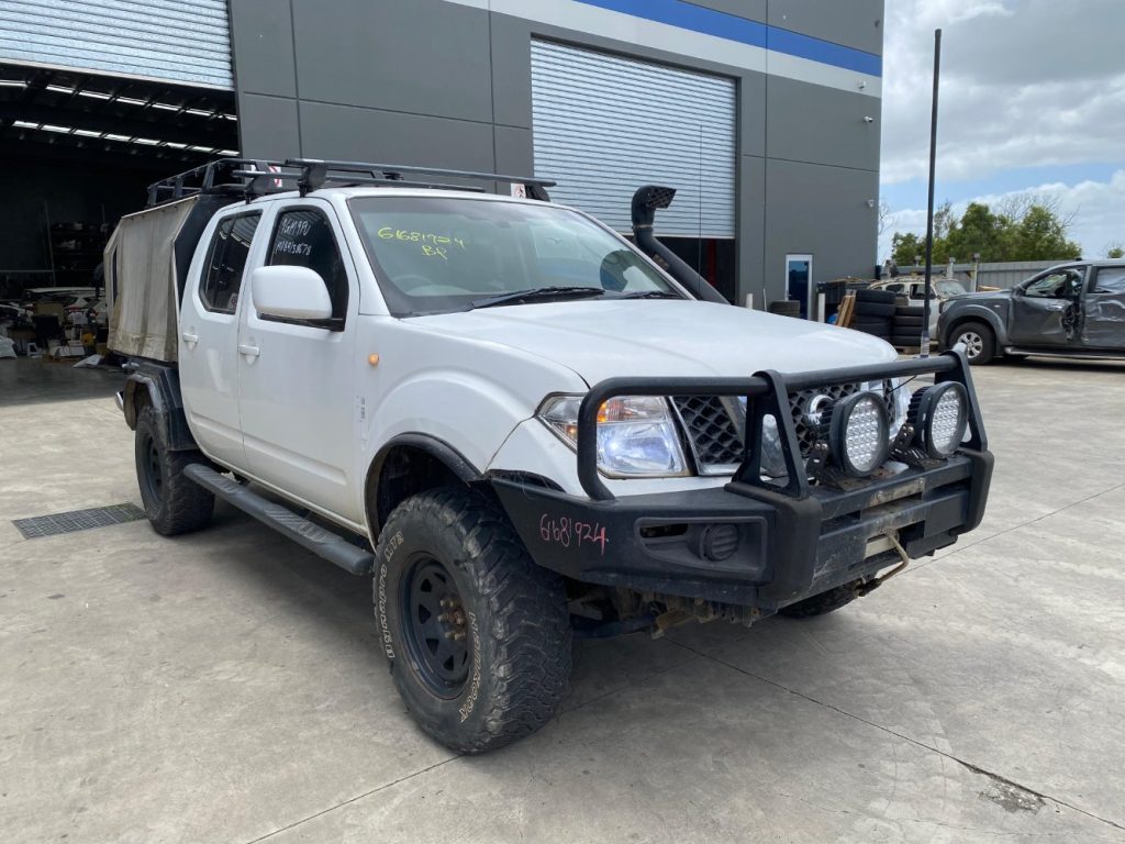 Car Wreckers - Nissan Navara 2010 White Manual Diesel