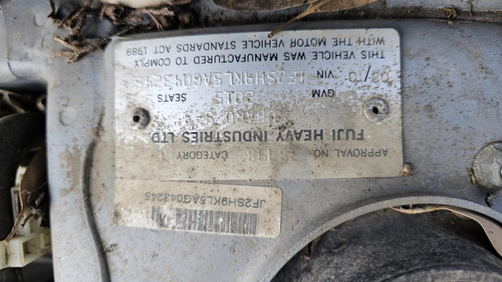 Car Wreckers - Subaru Forestor 2010 Silver Auto Petrol