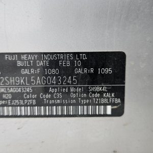 Car Wreckers - Subaru Forestor 2010 Silver Auto Petrol