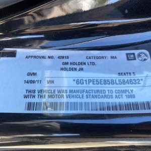 Car Wreckers - Holden Cruze 2011 Black Auto Petrol