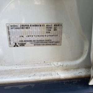 Car Wreckers - Mitsubishi Outlander 2011 White Auto Petrol