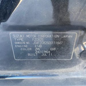 Car Wreckers - Suzuki Swift 2011 Black Auto Petrol