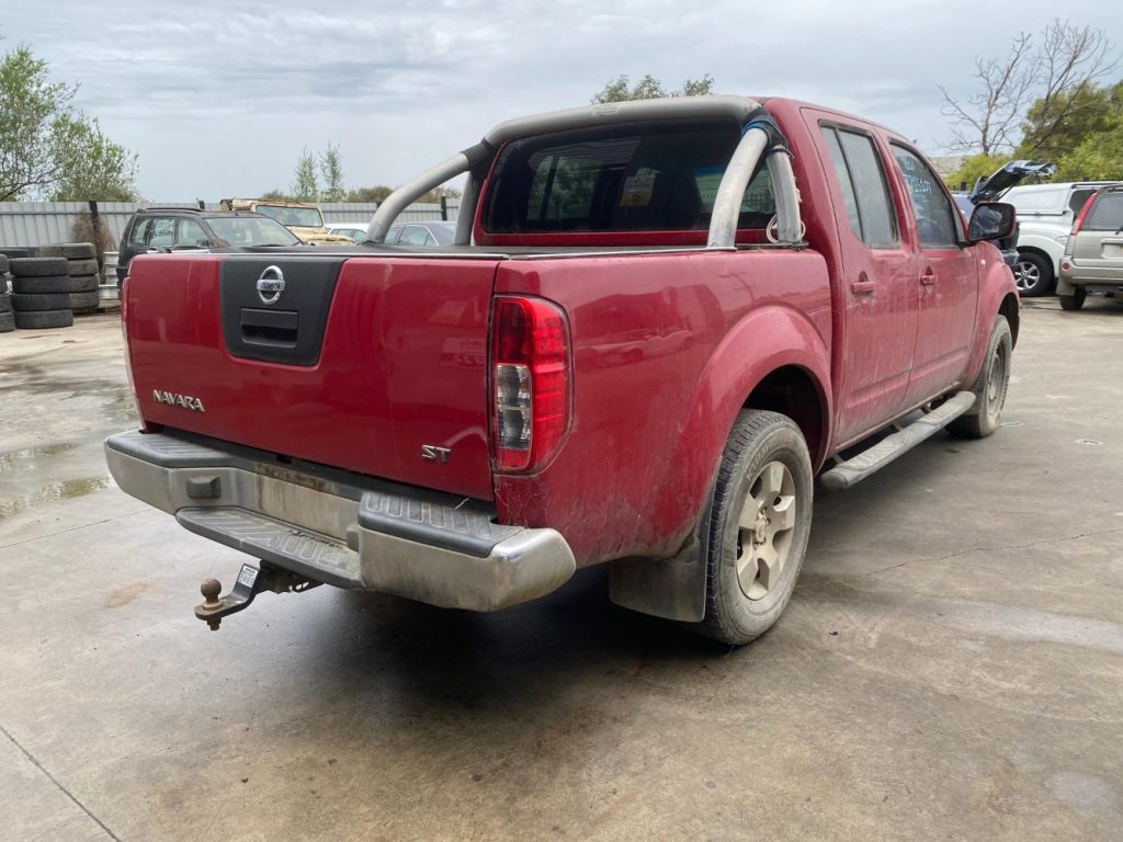 Car Wreckers - Nissan Navara 2011 Red Manual Diesel
