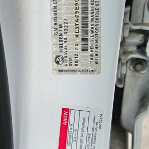 Holden Barina 2012 TM i 1.6L F16D4 DOHC 16v Petrol 4cyl 85kW Sedan FWD
