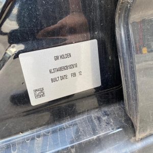 Car Wreckers - Holden Barina 2012 Black Auto Petrol