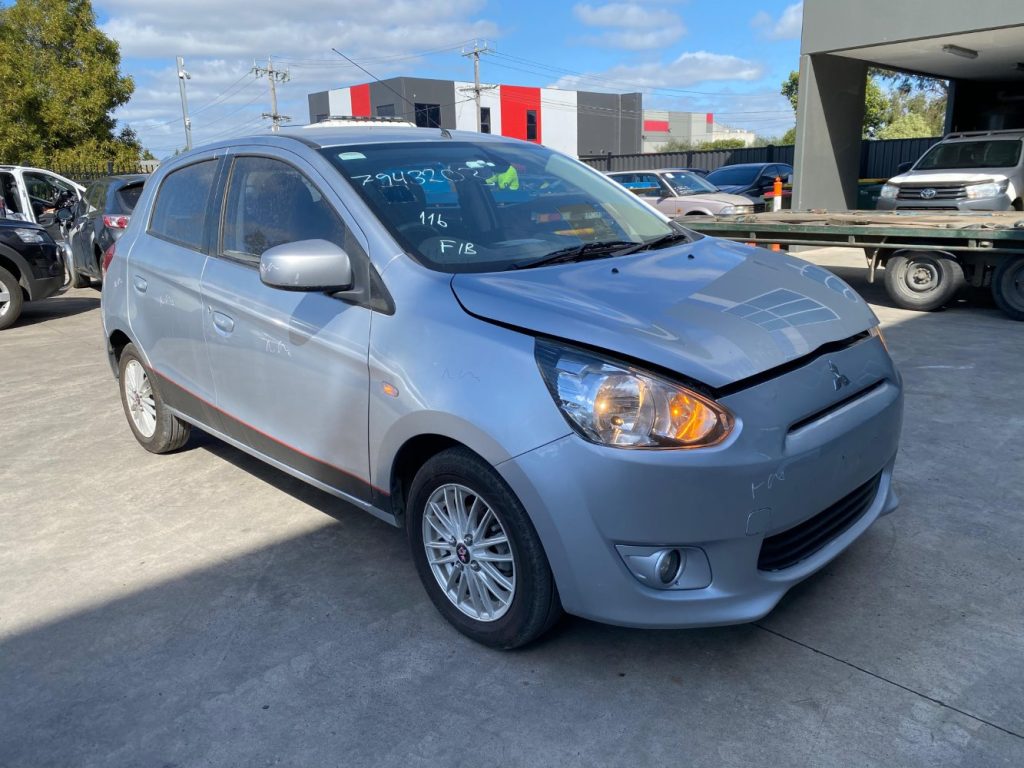 Car Wreckers - Mitsubishi Mirage 2012 Silver Auto Petrol