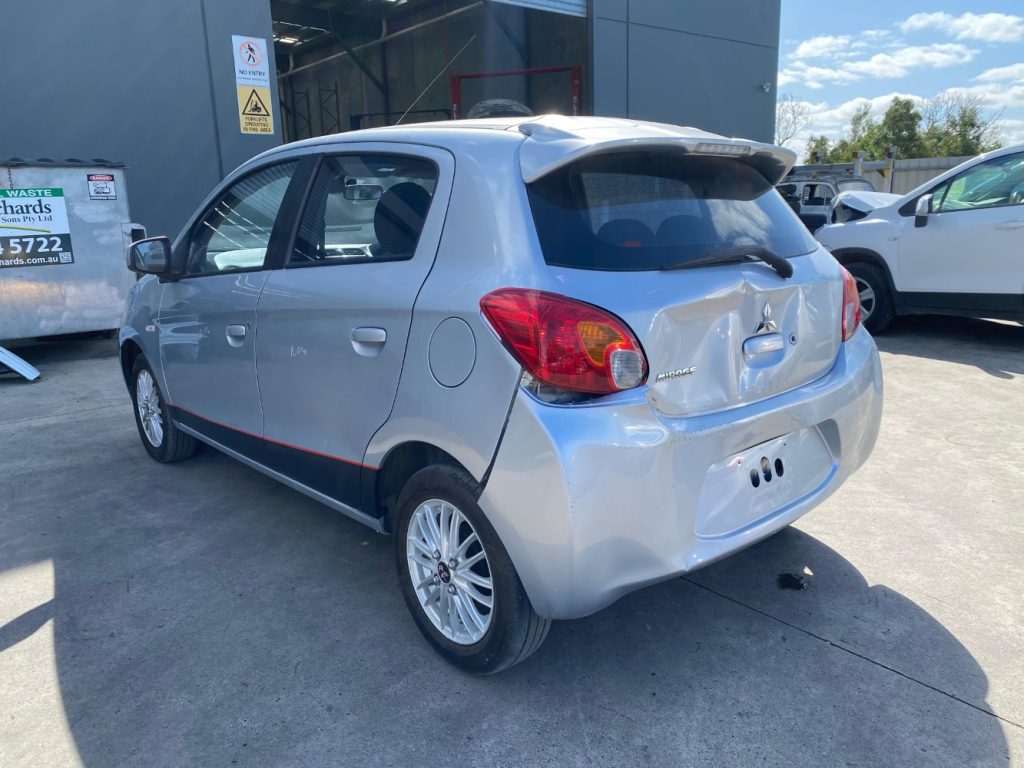 Car Wreckers - Mitsubishi Mirage 2012 Silver Auto Petrol