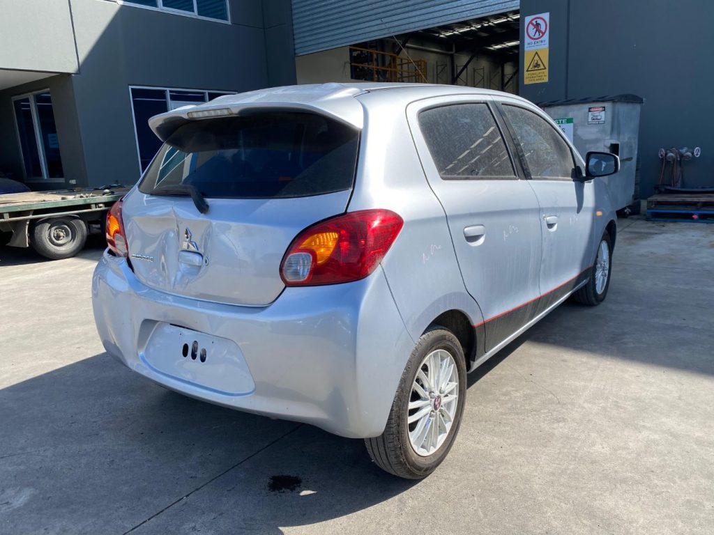 Car Wreckers - Mitsubishi Mirage 2012 Silver Auto Petrol