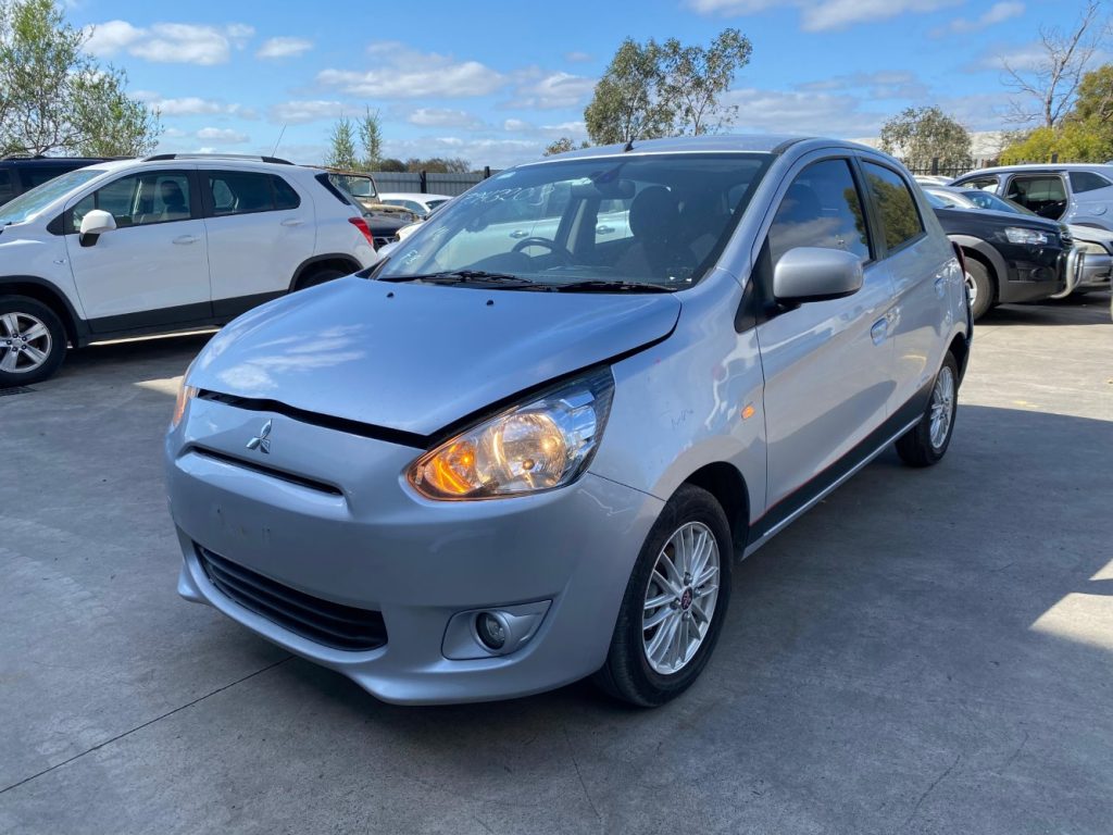 Car Wreckers - Mitsubishi Mirage 2012 Silver Auto Petrol