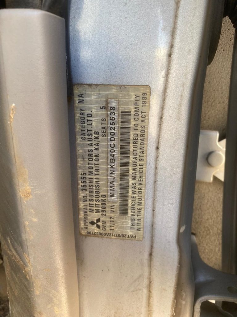 Car Wreckers - Mitsubishi Triton 2012 Silver Manual Diesel