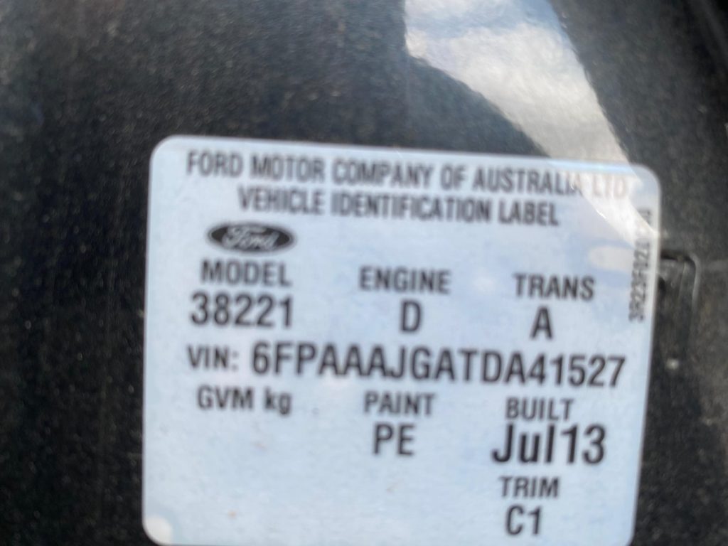 Car Wreckers - Ford Territory 2013 Grey Auto Diesel
