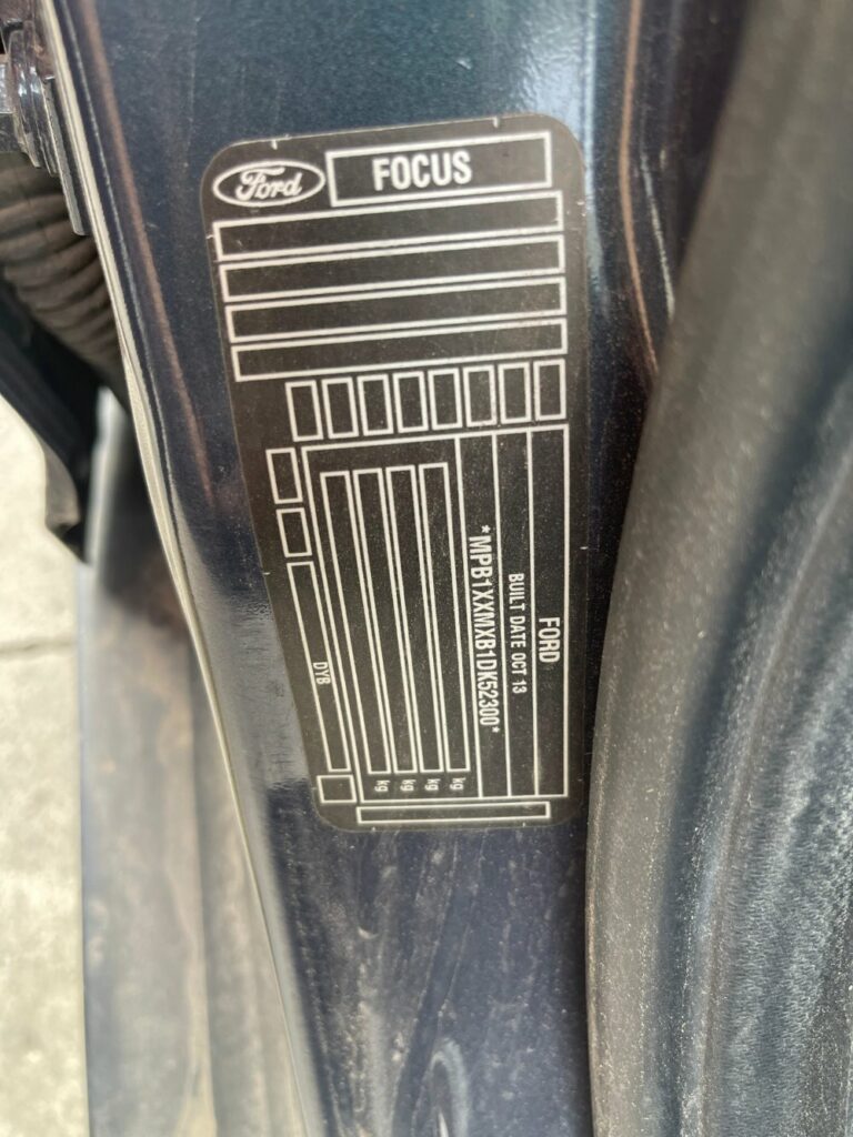 Car Wrecking - 2013 Ford Focus