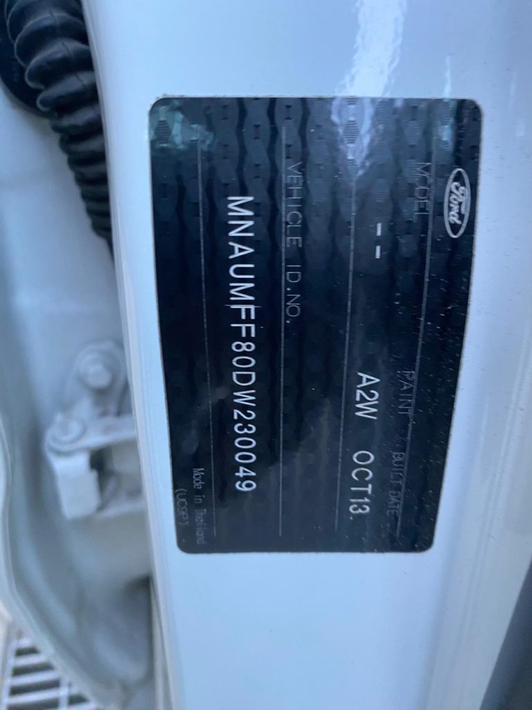 Car Wreckers - Ford Ranger 2013 White Auto Petrol