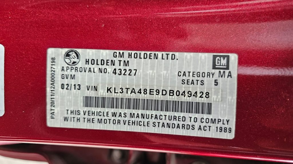 Car Wreckers - Holden Barina 2013 Red Auto Petrol