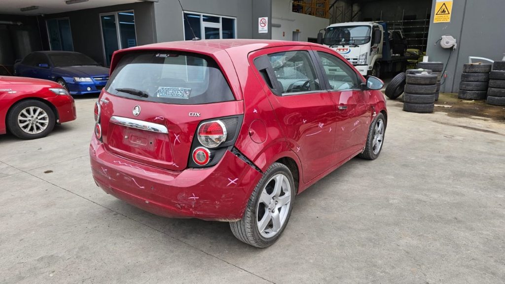Car Wreckers - Holden Barina 2013 Red Auto Petrol