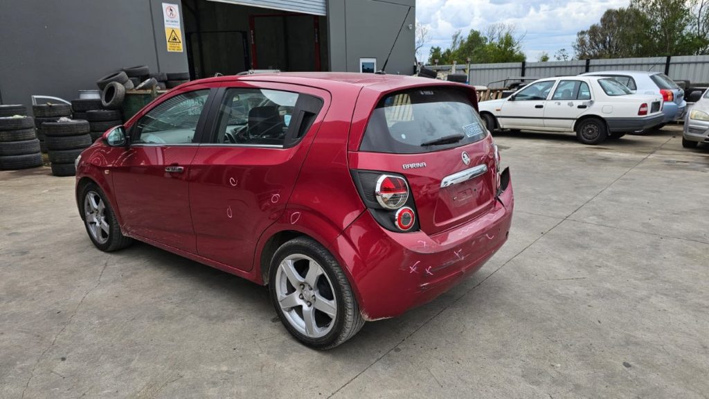 Car Wreckers - Holden Barina 2013 Red Auto Petrol