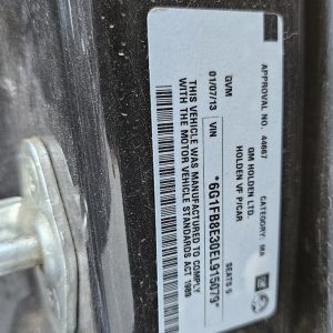 Car Wreckers - Holden Commodore Wagon 2013 Black Auto Petrol