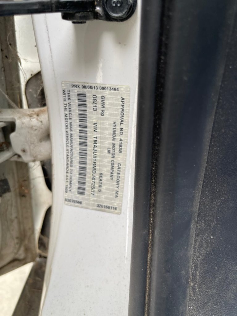 Car Wreckers - Hyundai ix35 2013 White Auto Petrol