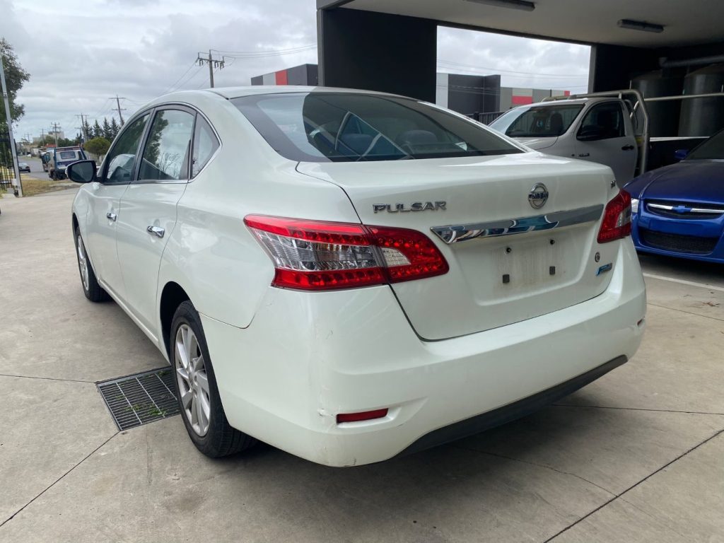 Car Wreckers - Nissan Pulsar 2013 White Auto Petrol