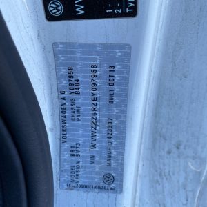 Car Wreckers - Volkswagen Polo 2013 White Auto Petrol