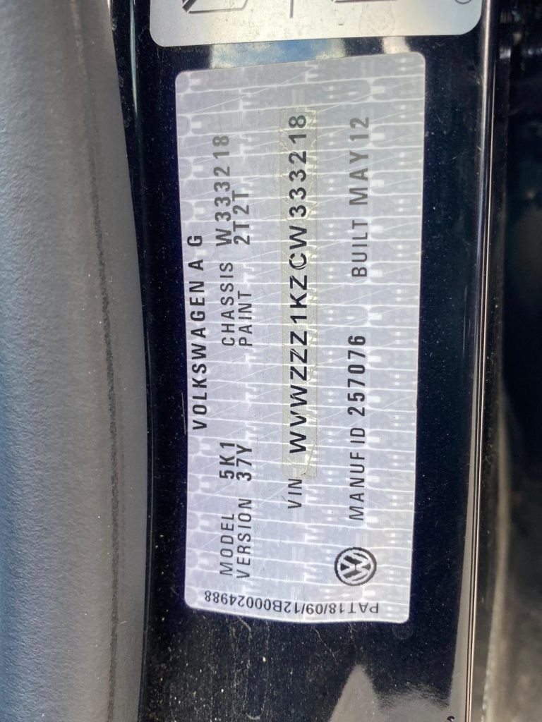 Car Wreckers - Volkswagen Golf 2013 Black Auto Diesel