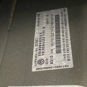 Car Wreckers - Volkswagen Golf 2013 Black Auto Diesel