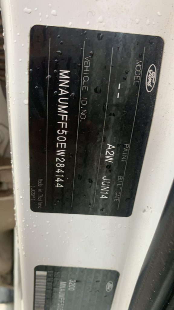 Car Wreckers - Ford Ranger 2014 White Auto Diesel