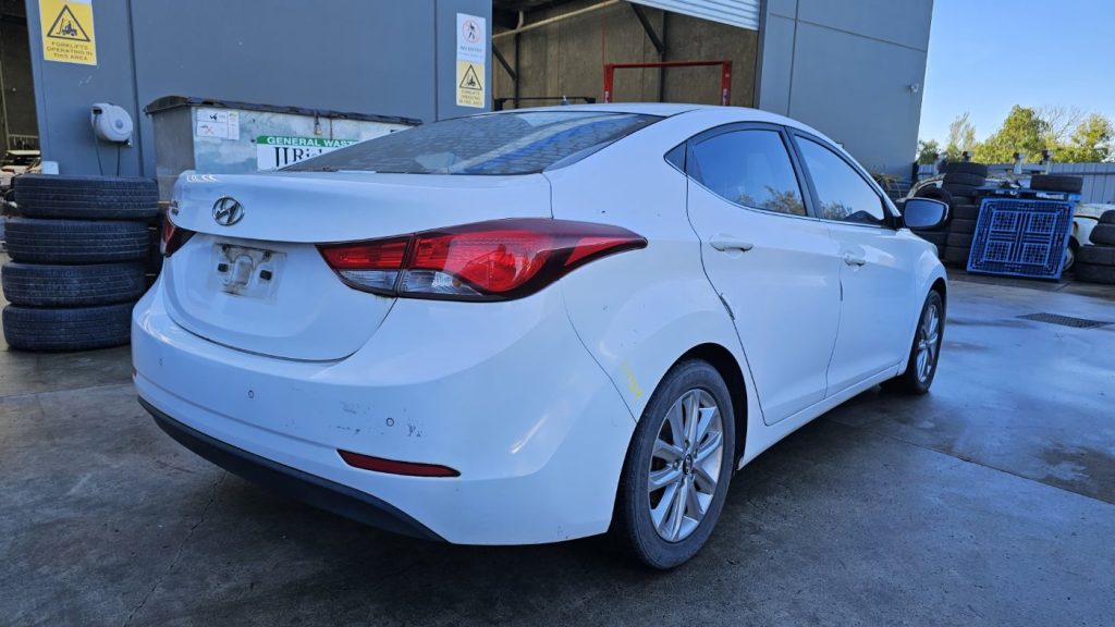 Car Wreckers - Hyundai Elantra 2014 White Auto Petrol