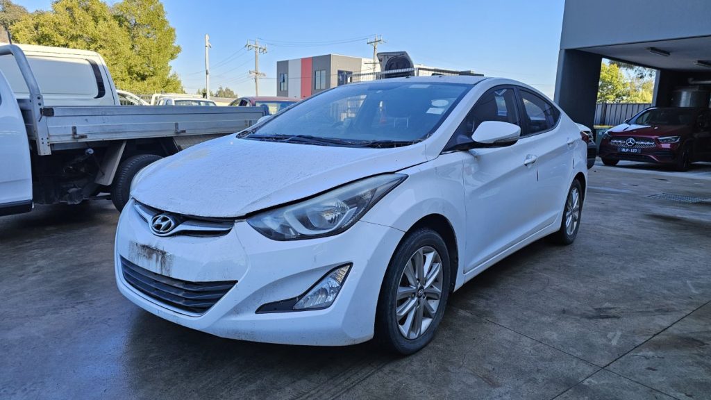 Car Wreckers - Hyundai Elantra 2014 White Auto Petrol