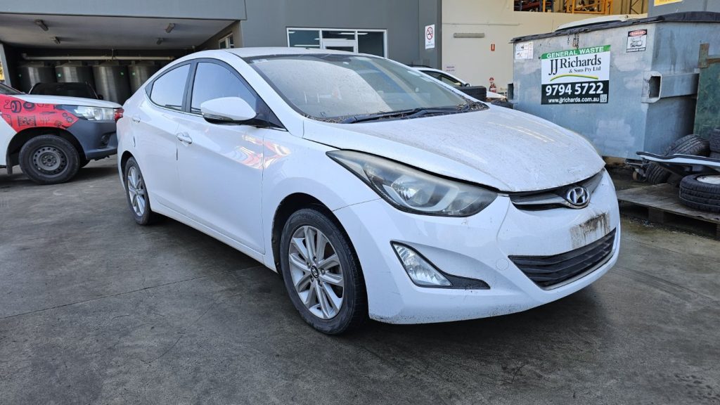 Car Wreckers - Hyundai Elantra 2014 White Auto Petrol