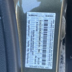 Car Wreckers - Jeep Cherokee 2014 Green Auto Petrol