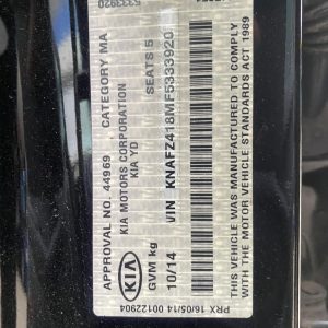 Kia Cerato 2014 YD,YDM III GDI 2.0L G4NC DOHC 16v Petrol Direct Inj. 4cyl 129kW Sedan FWD