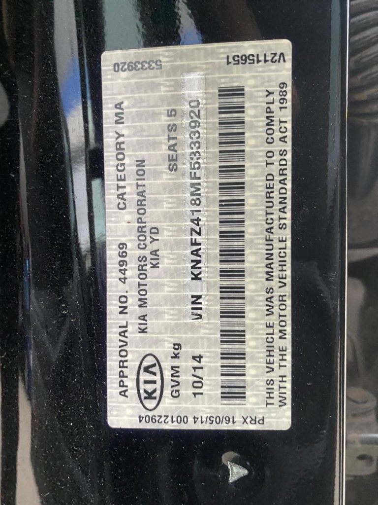 Kia Cerato 2014 YD,YDM III GDI 2.0L G4NC DOHC 16v Petrol Direct Inj. 4cyl 129kW Sedan FWD