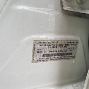 Car Wreckers - Nissan Pulsar 2014 White Auto