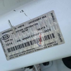 Car Wrecking - Kia Rondo 2014