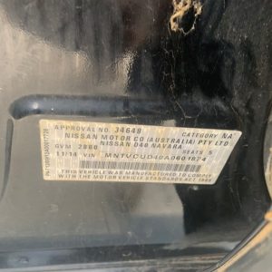 Car Wreckers - Nissan Navara 2014 Black Manual Diesel - Car Parts, Used Parts, Auto Parts