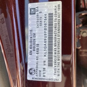 Car Wreckers - Holden Malibu 2015 Maroon Auto Petrol