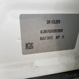 Car Wreckers - Holden Trax 2015 White Auto Petrol