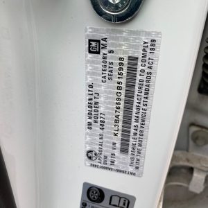 Car Wreckers - Holden Trax 2015 White Auto Petrol