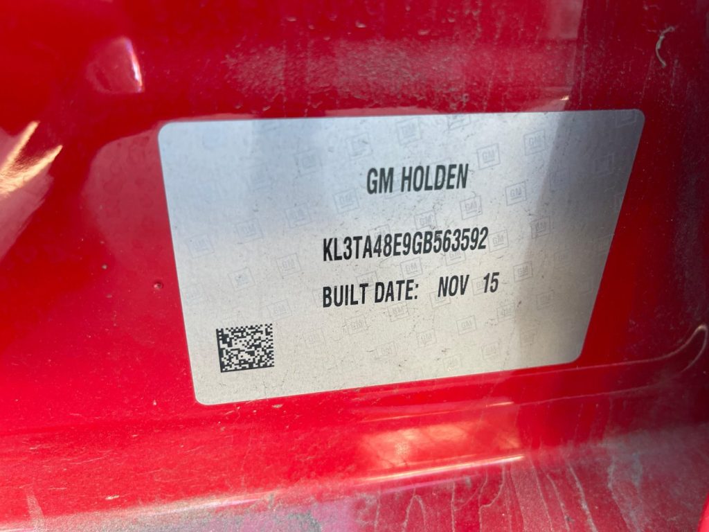 Car Wreckers - Holden Barina 2015 Red Auto