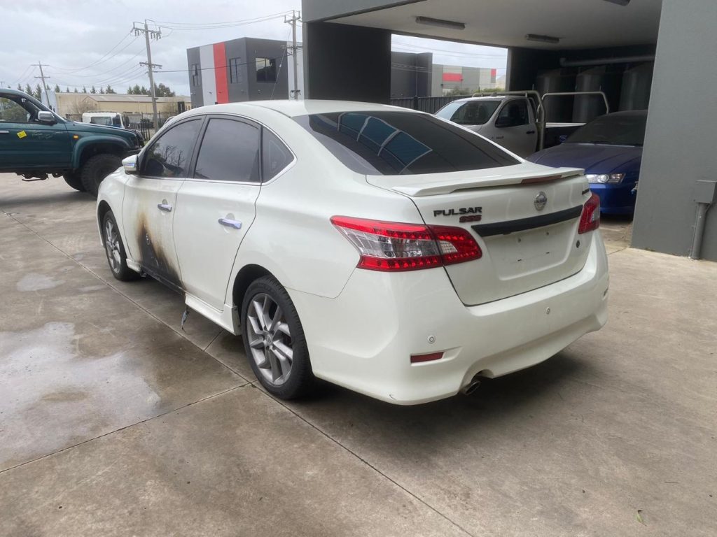 Car Wreckers - Nissan Pulsar 2015 White Auto Petrol