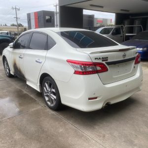Car Wreckers - Nissan Pulsar 2015 White Auto Petrol