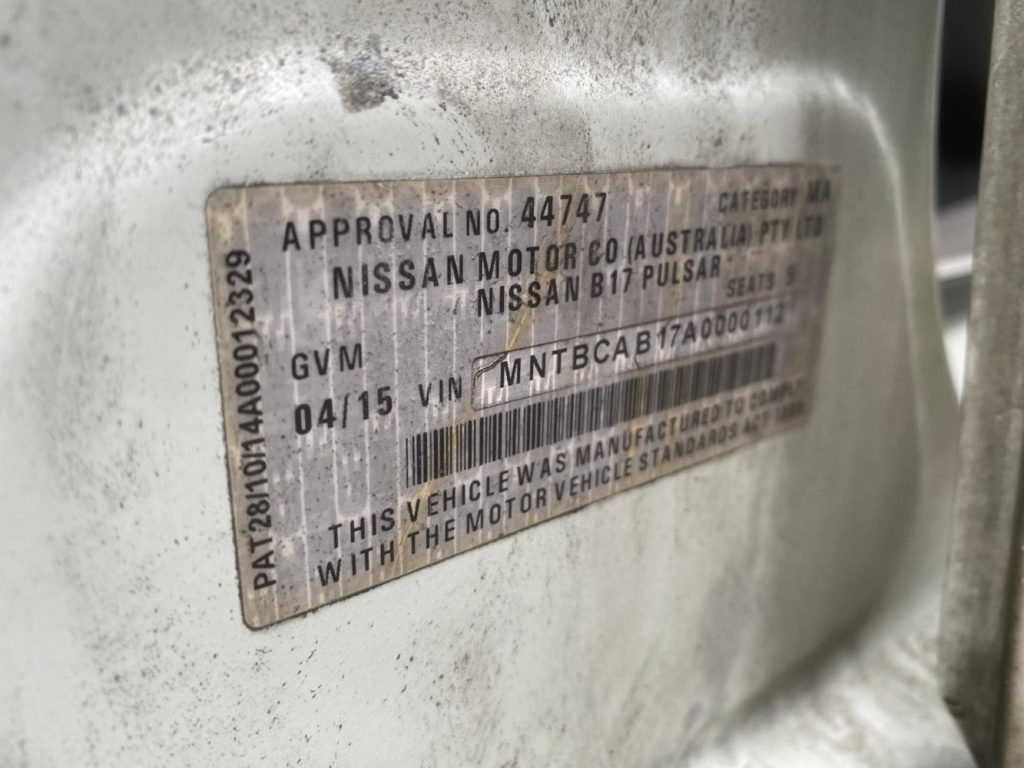 Car Wreckers - Nissan Pulsar 2015 White Auto Petrol