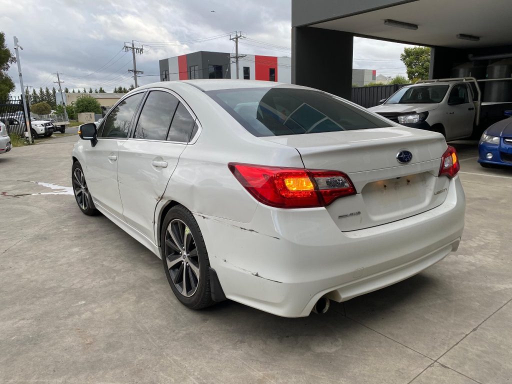 Car Wreckers - Subaru Liberty 2015 White Auto Petrol
