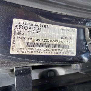 Car Wreckers - Audi RS3 2016 Grey Auto Petrol